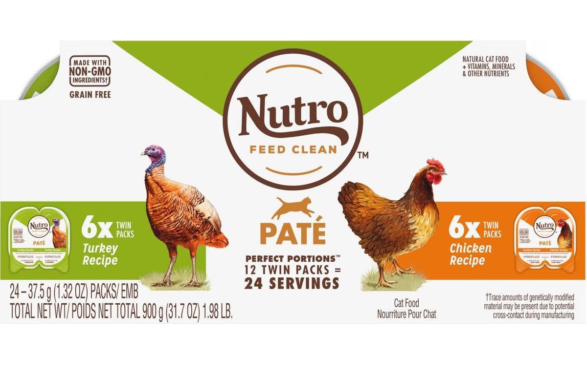 Nutro Perfect Portions Grain-Free Real Turkey & Real Chicken Pate Recipe