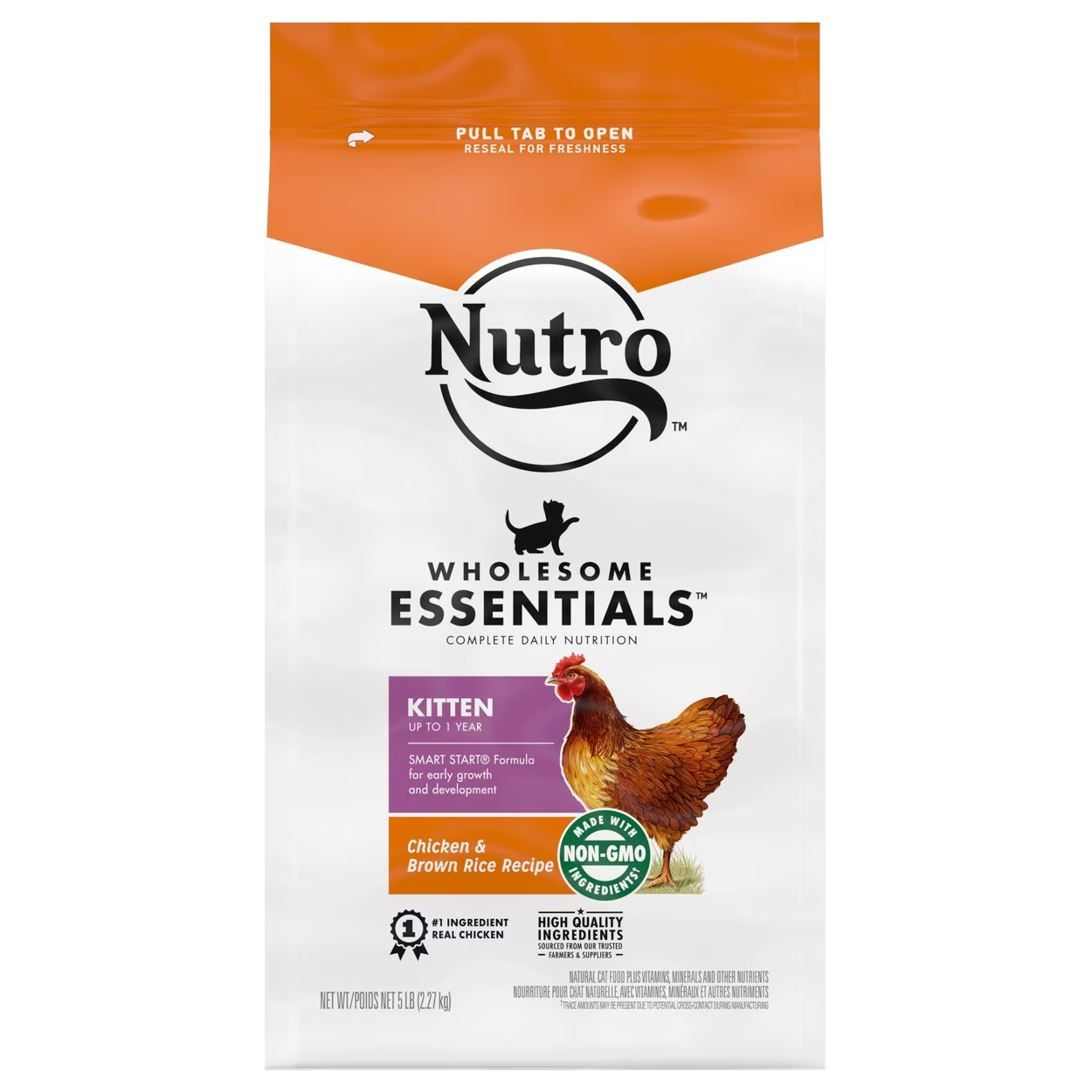 Nutro Wholesome Essentials Chicken & Brown Rice Recipe Kitten Dry Cat Food