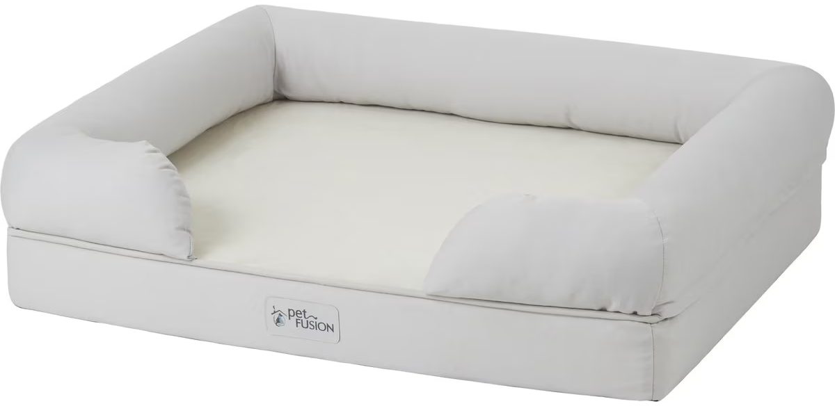 PetFusion Ultimate Lounge Memory Foam Bolster Pet Bed