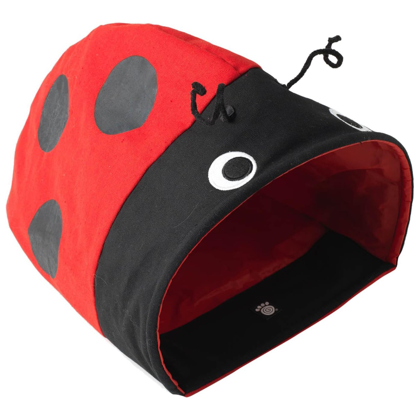PetRageous 13085 Ladybug Crinkle Cat Cave
