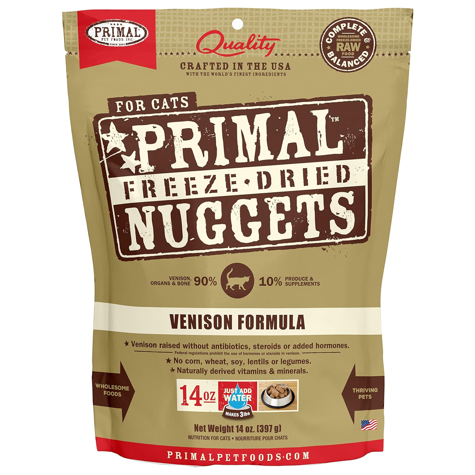 Primal Freeze-Dried Nuggets Venison Formula