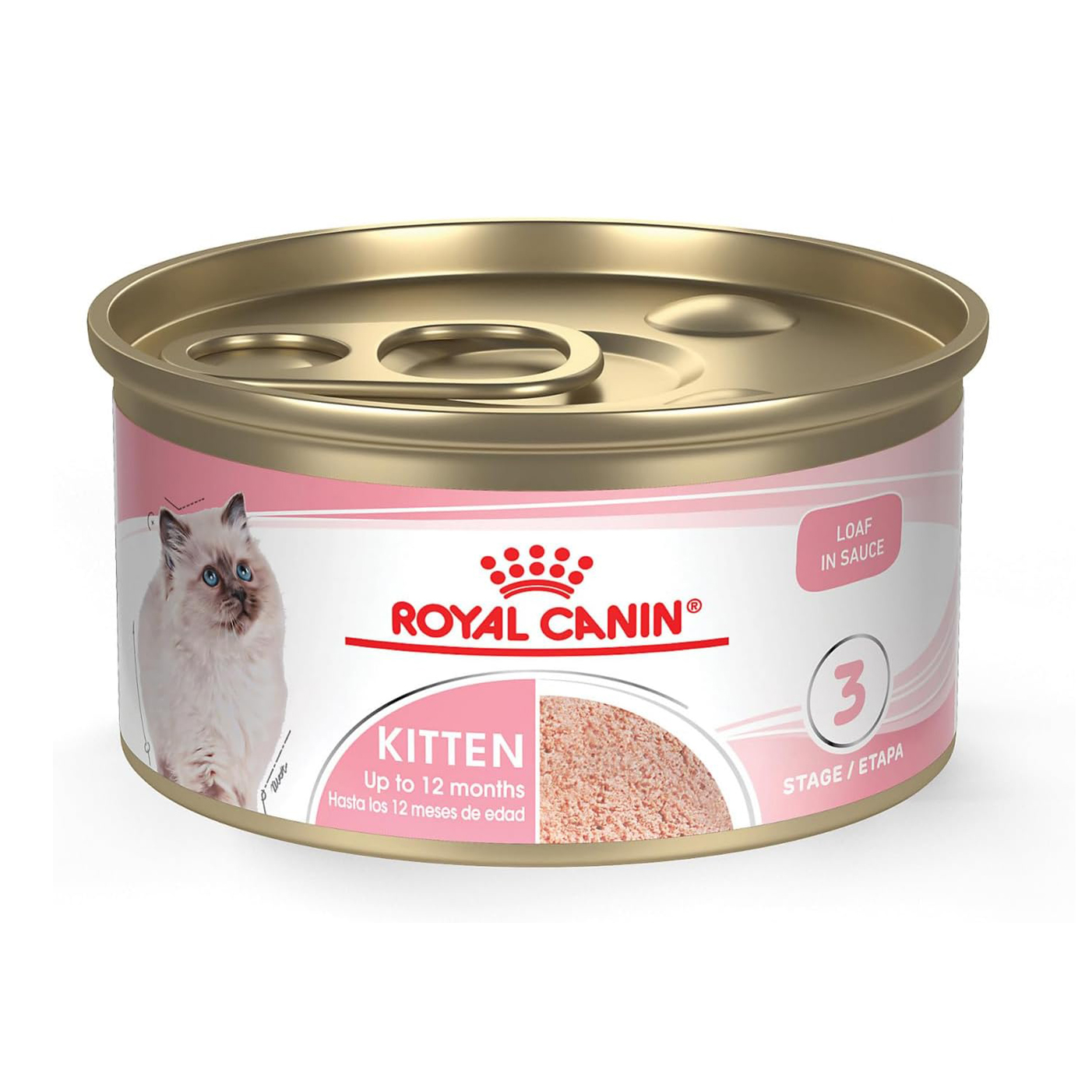 Royal Canin Feline Health Nutrition Kitten Loaf in Sauce Canned Cat Food