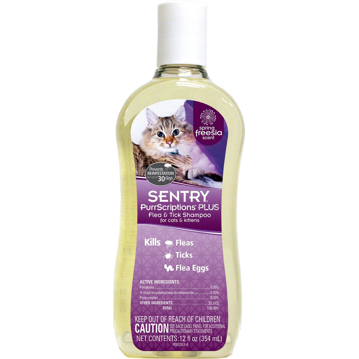 Sentry PurrScriptions Plus Flea &amp; Tick Shampoo for Cats
