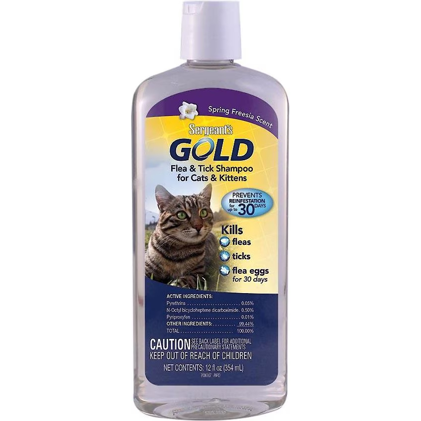 Sergeant's Gold Flea &amp; Tick Cat Shampoo