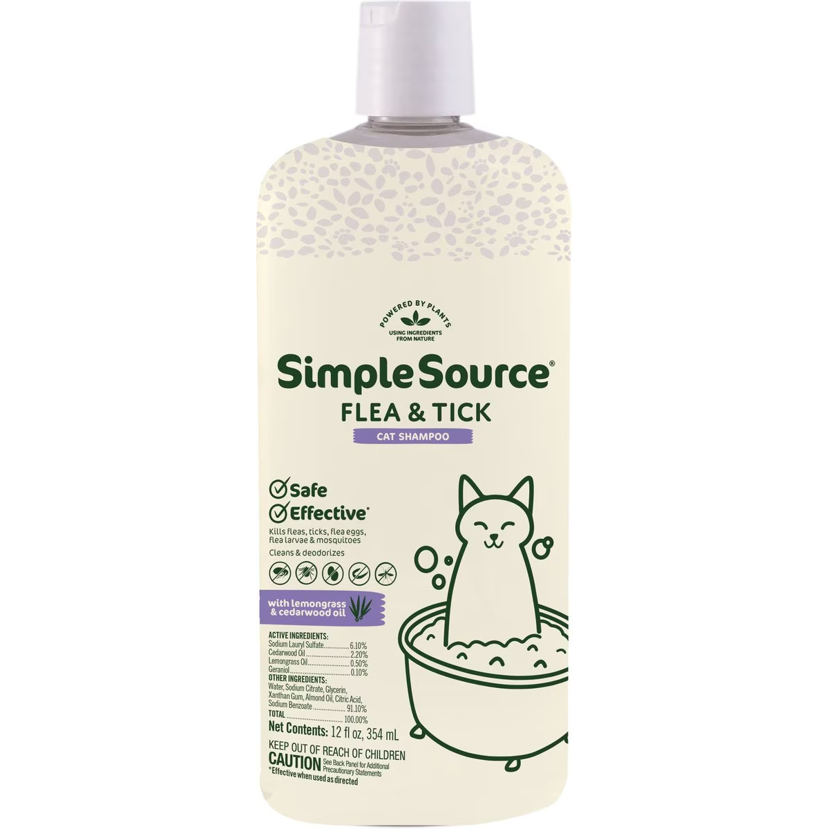 SimpleSource Flea &amp; Tick Cat Shampoo