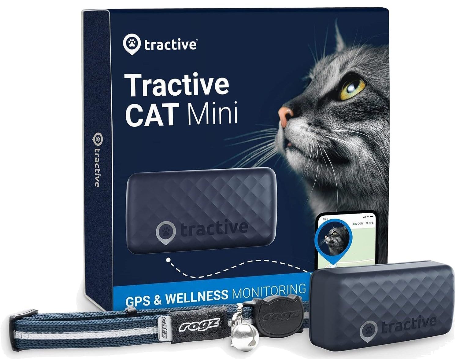 Tractive Mini GPS Tracker &amp; Health Monitoring for Cats