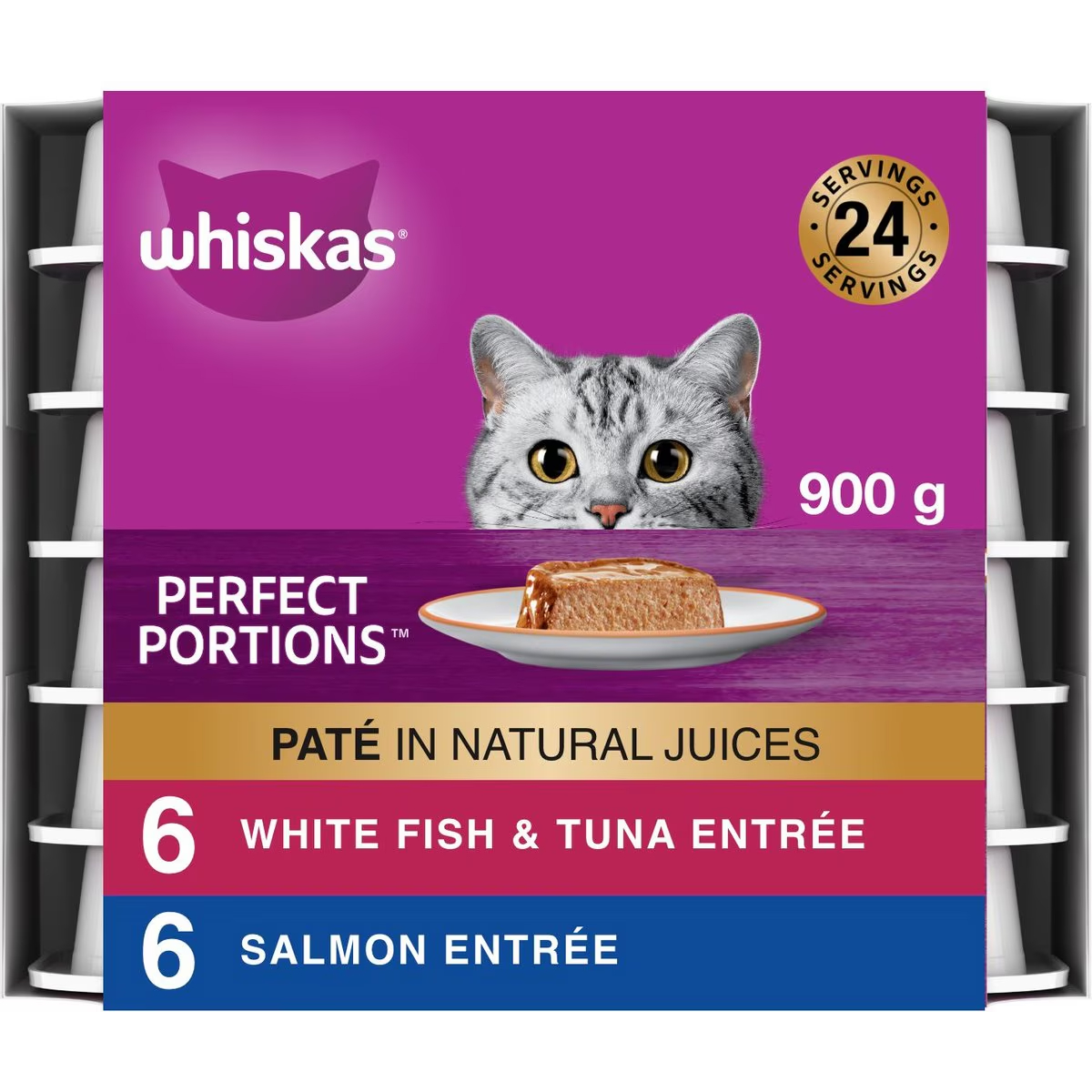 Whiskas Perfect Portions Seafood Selections Wet Cat Food