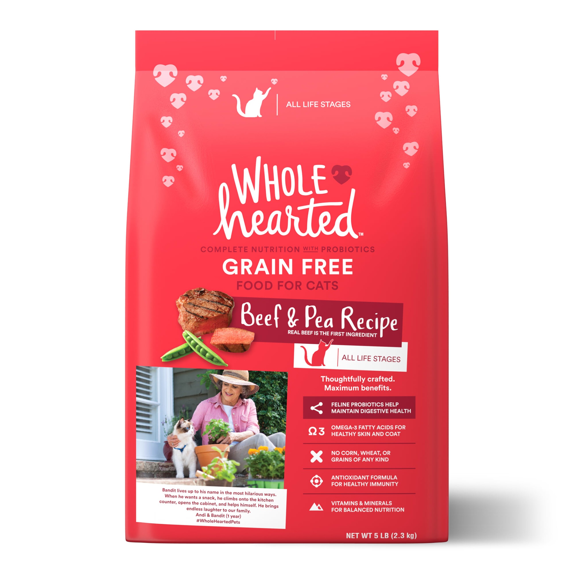WholeHearted Beef & Pea Recipe Cat food