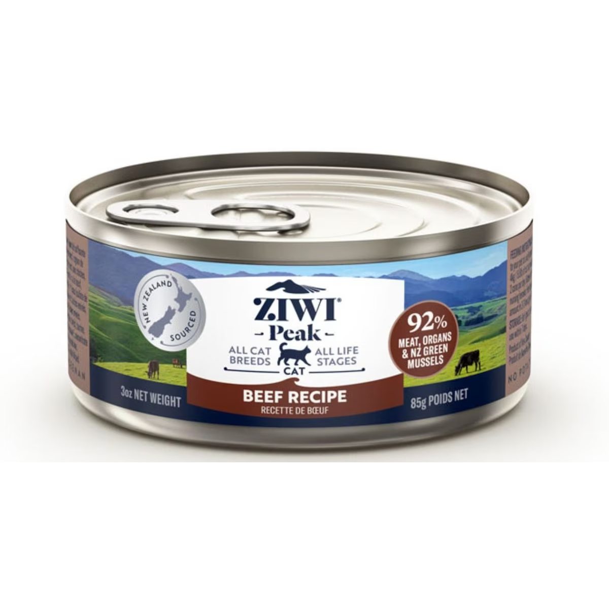Ziwi Peak Beef Recipe Canned Cat Food