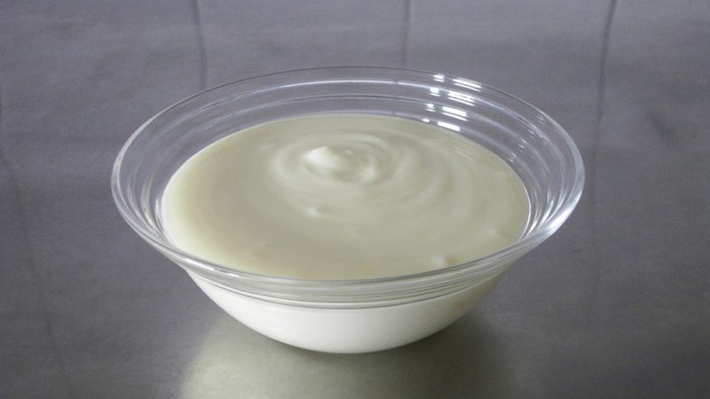 bowl of yogurt