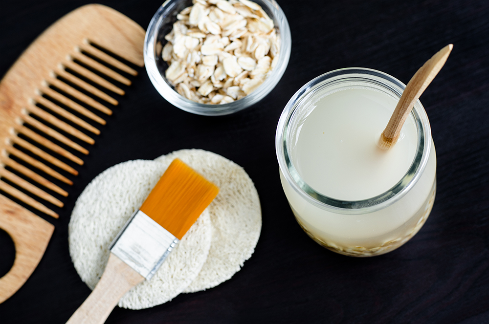 Homemade oatmeal cleanser
