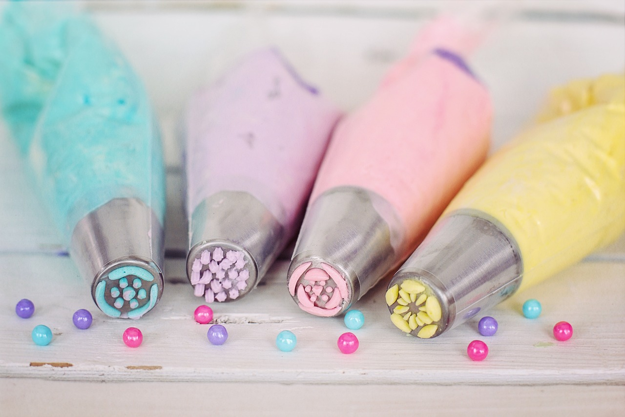 multicolored frosting