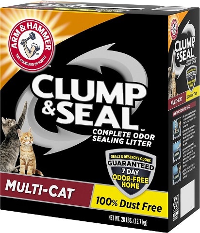 1Arm &amp; Hammer Litter Clump &amp; Seal Multi-Cat Scented Clumping Clay Cat Litter