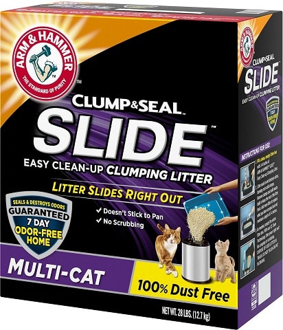 2Arm &amp; Hammer Litter Slide Multi-Cat Scented Clumping Clay Cat Litter