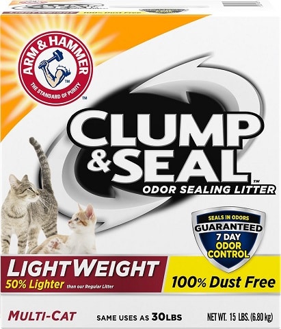 4Arm &amp; Hammer Litter Clump &amp; Seal Lightweight Scented Clumping Clay Cat Litter
