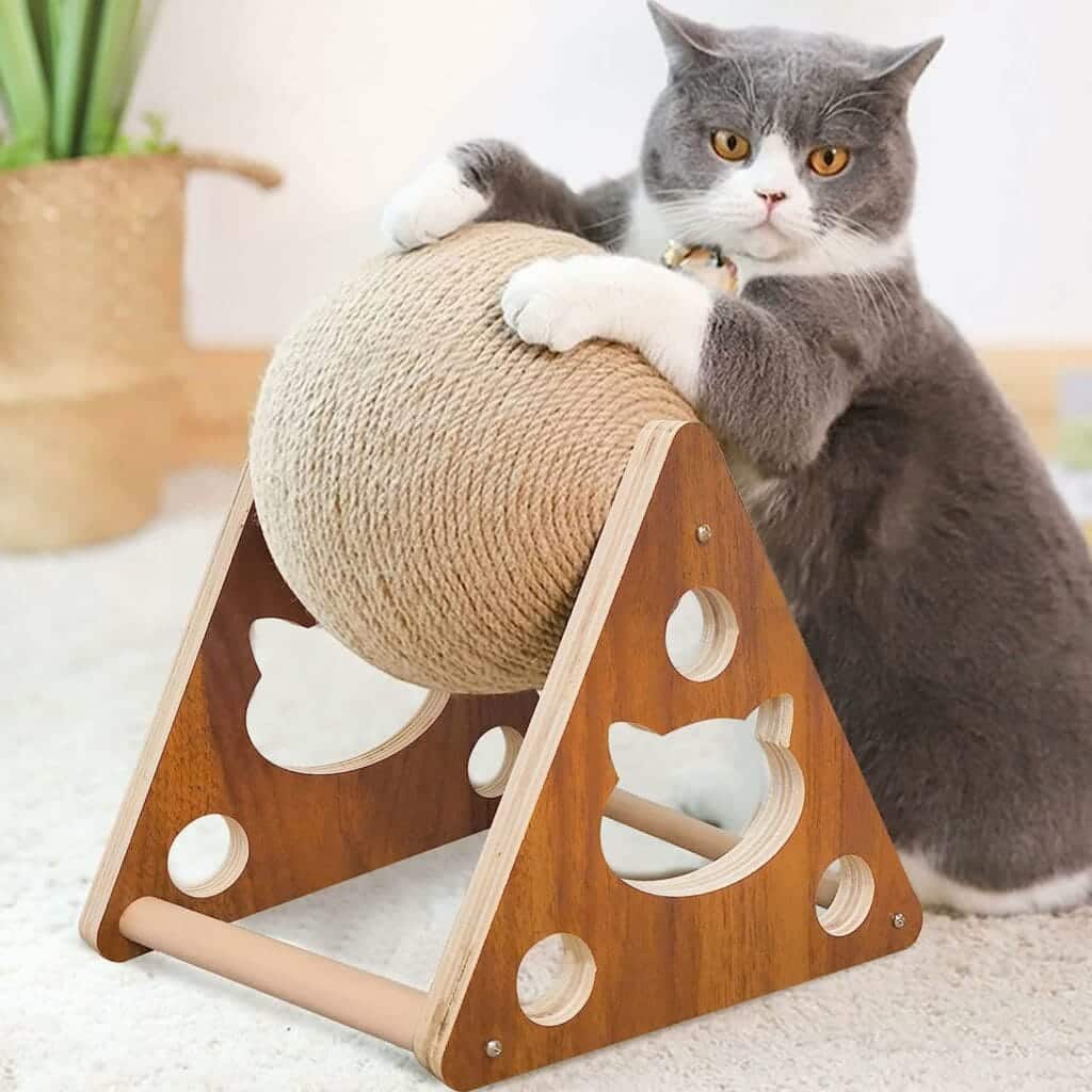 AGYM Natural Sisal Cat Scratching Ball
