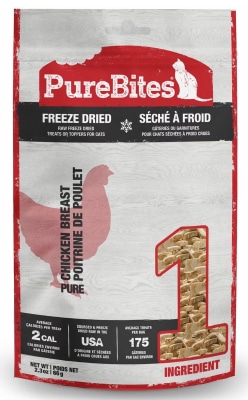 PureBites Chicken Breast Freeze-Dried Raw Cat Treats