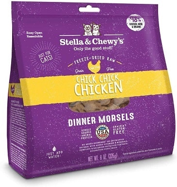 Stella &amp; Chewy's Chick Chick Chicken Dinner Morsels Freeze-Dried Raw Cat Food