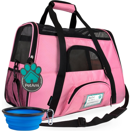 PetAmi Premium Airline Approved Soft-Sided Dog & Cat Travel Carrier