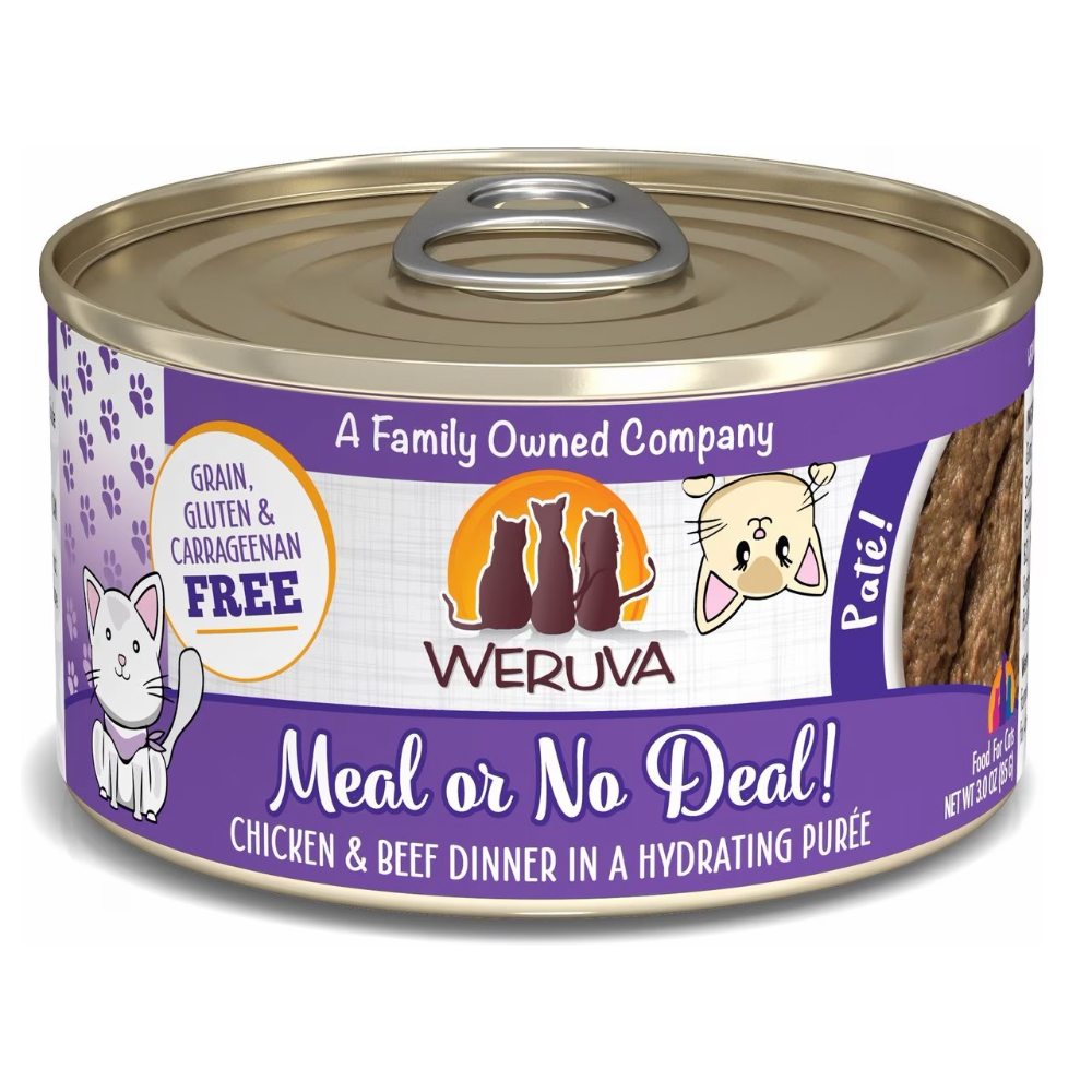 Weruva Classic Cat Meal or No Deal Chicken & Beef Pate Canned Cat Food