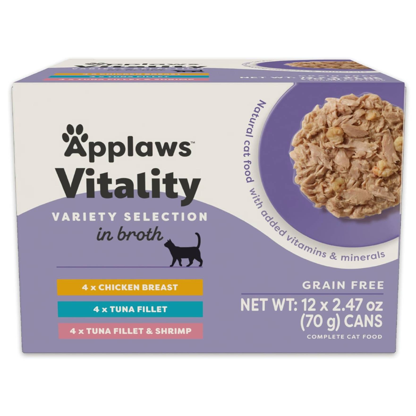Applaws Vitality Natural Wet Cat Food in Broth