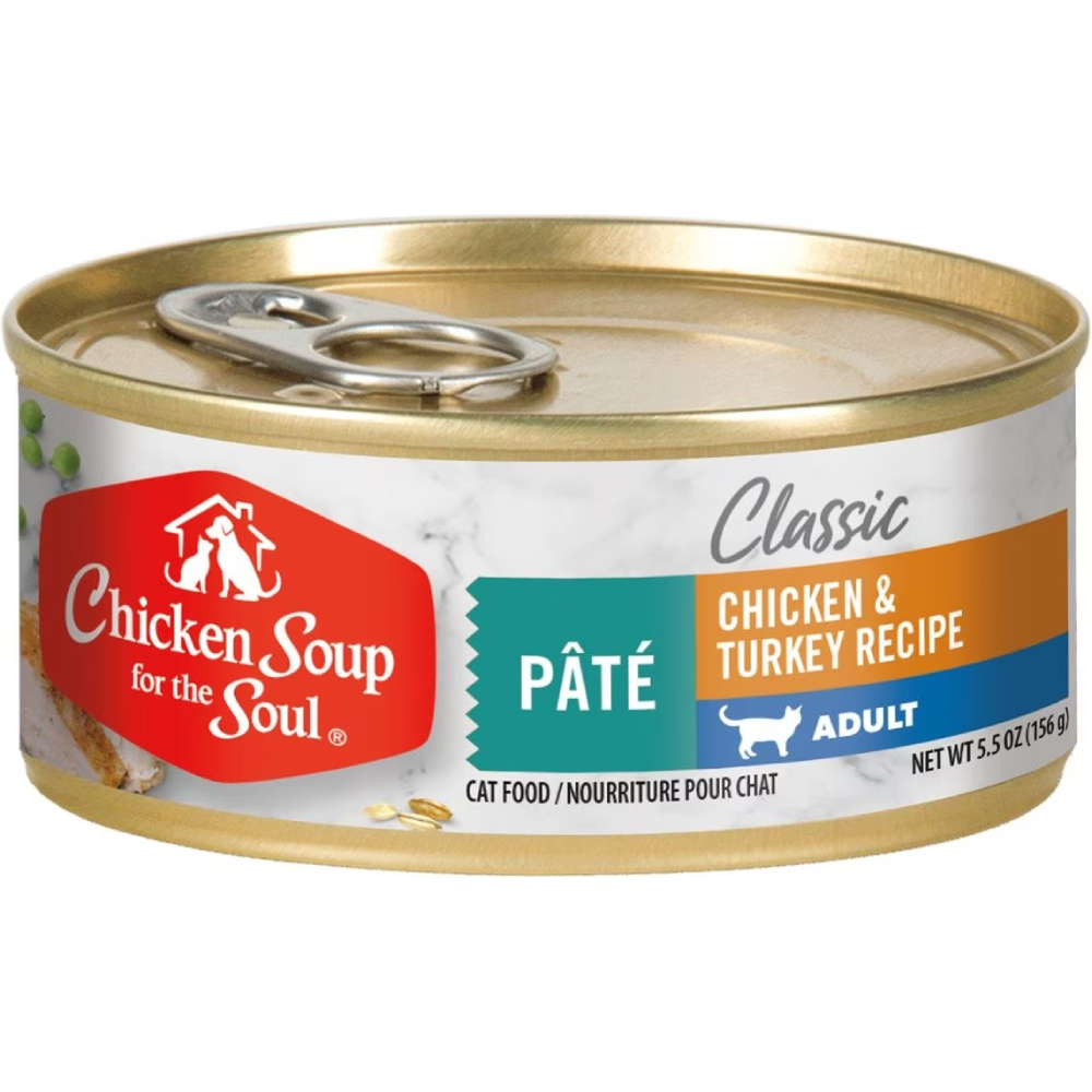 Chicken Soup for the Soul Chicken & Turkey Recipe Adult Pâté Canned Cat Food