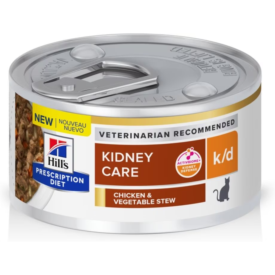 Hill's Prescription Diet k_d Kidney Care Chicken & Vegetable Stew Wet Cat Food