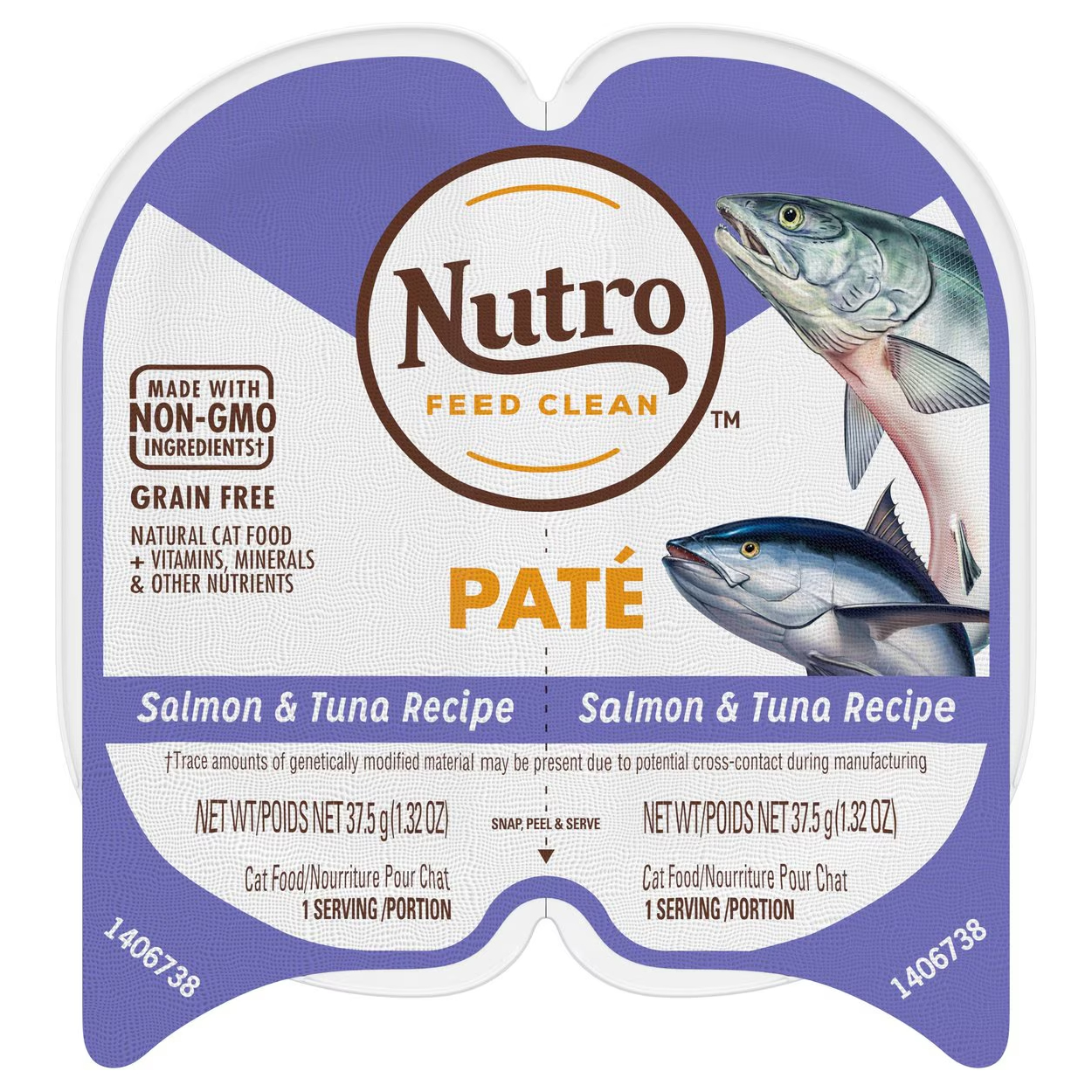Nutro Perfect Portions Grain Free Salmon & Tuna Pâté Recipe Adult Wet Cat Food