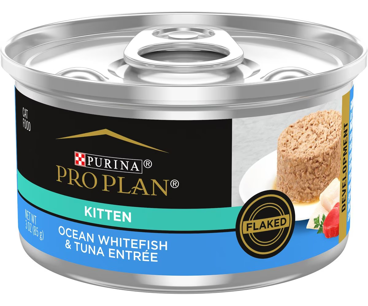 Purina Pro Plan Kitten Flaked Ocean Whitefish &amp; Tuna Entree Canned Cat Food