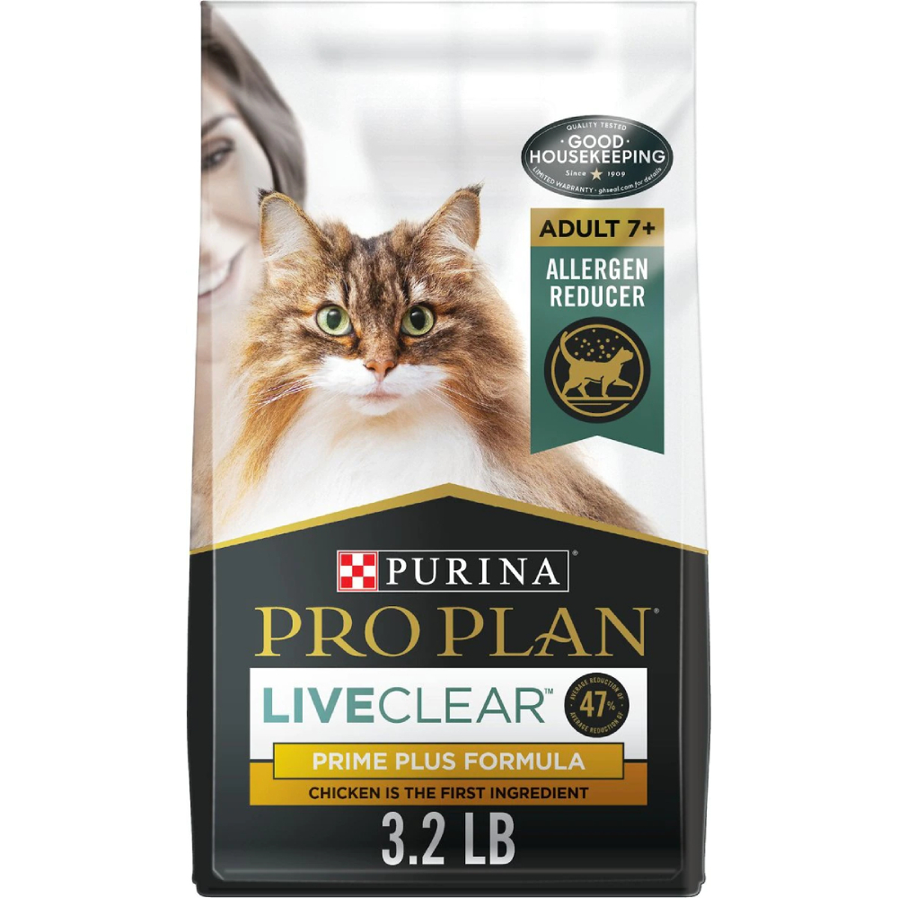 Purina Pro Plan LiveClear Adult 7+ Prime Plus Longer Life Formula Dry Cat Food
