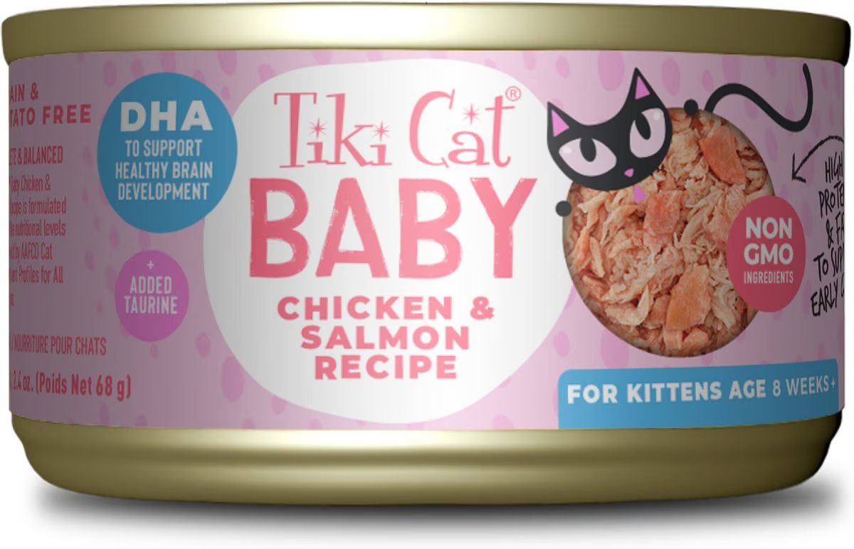 Tiki Cat Baby Grain-Free Chicken &amp; Salmon Recipe Wet Cat Food