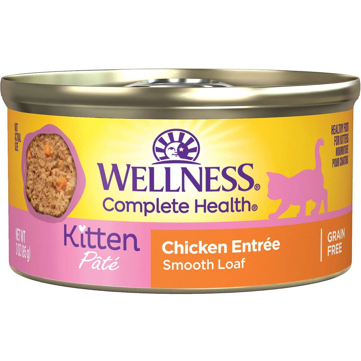 Wellness Complete Health Kitten Chicken Entree Recipe Natural Canned Cat Food