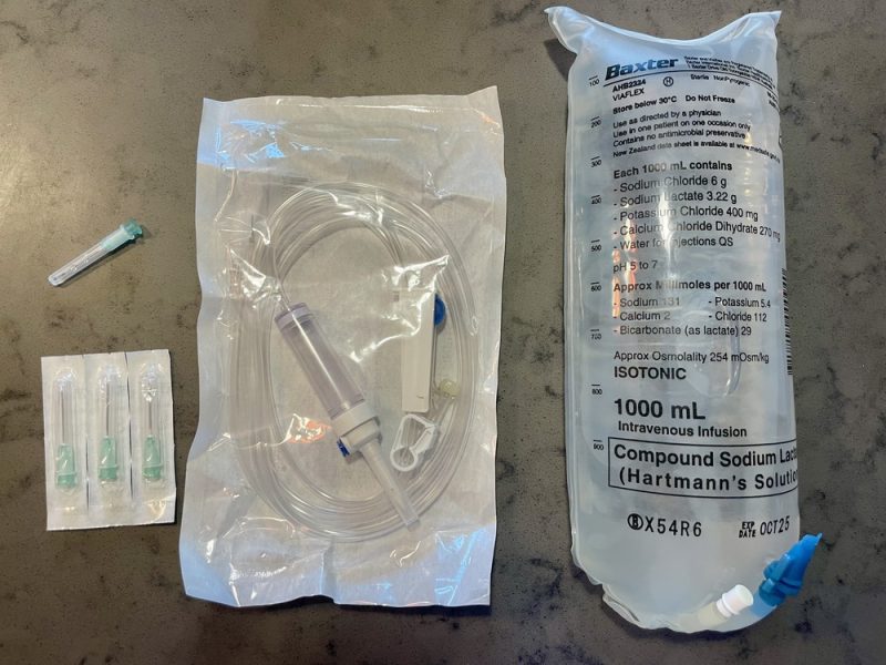 subcutaneous fluids set up