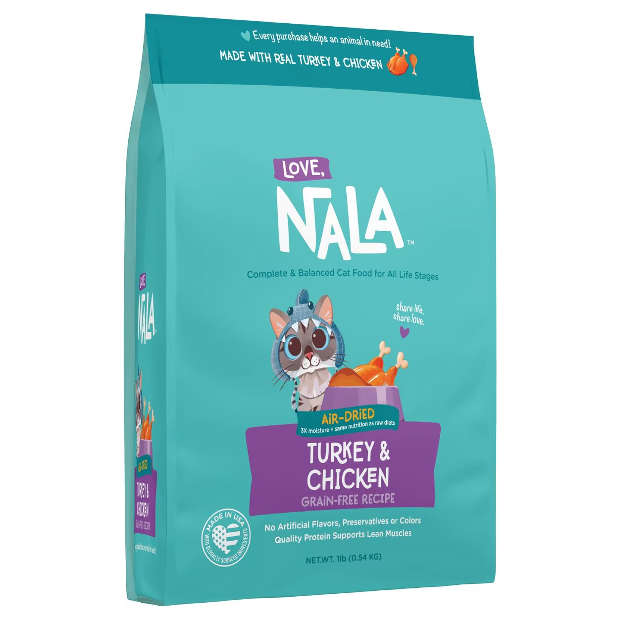 Love, Nala Turkey Grain-Free Adult Dehydrated Cat Food