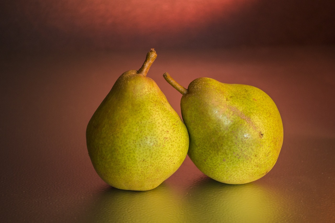 pears on the table