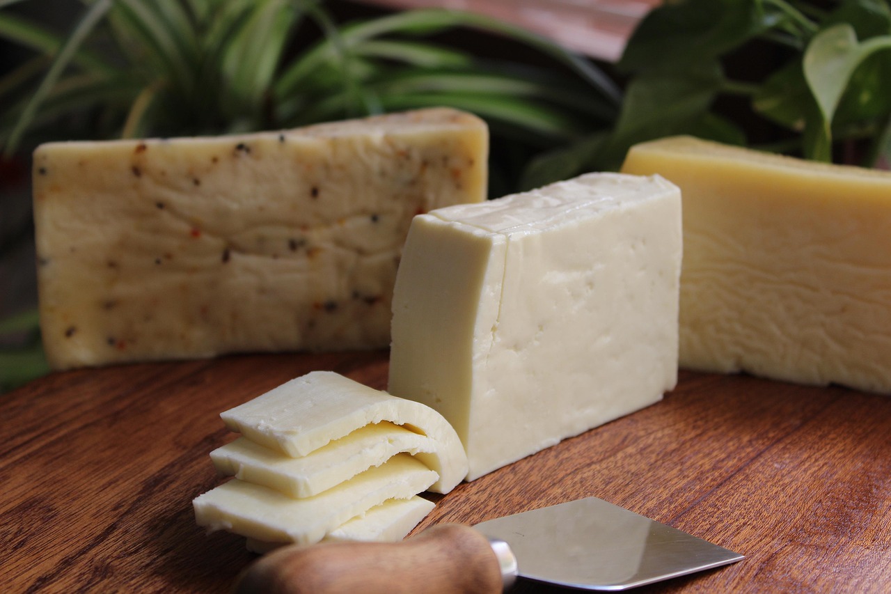 handmade cheese on the table